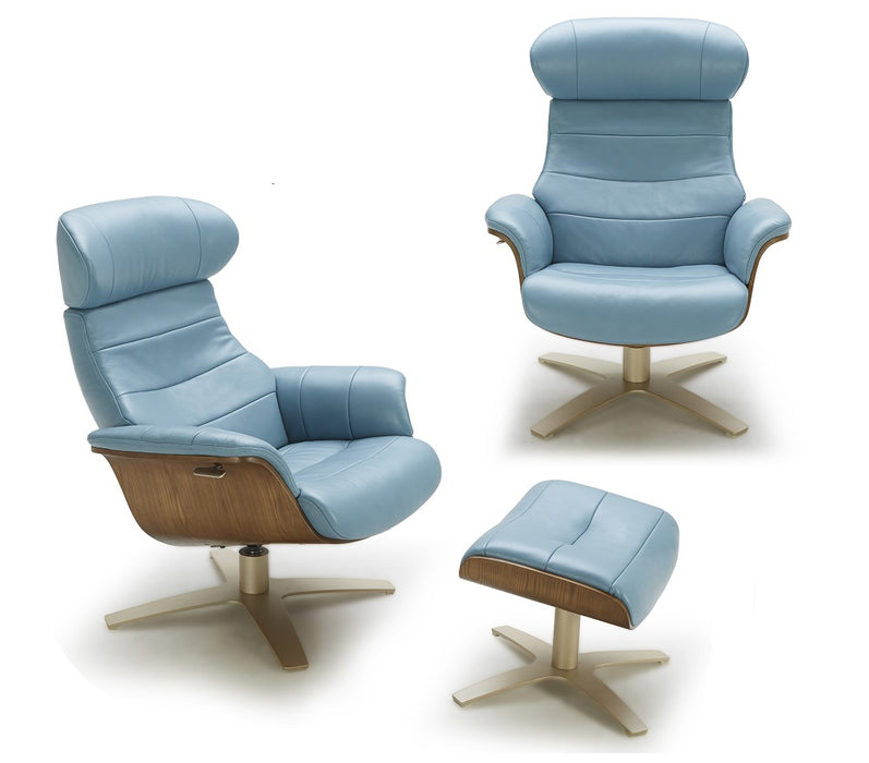 J & M Furniture Karma Chair in  Blue