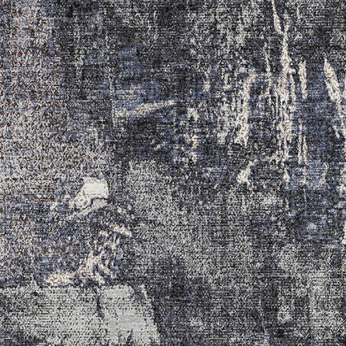 10' X 14' Abstract Washable Area Rug With UV Protection (677987) - Charcoal / Silver