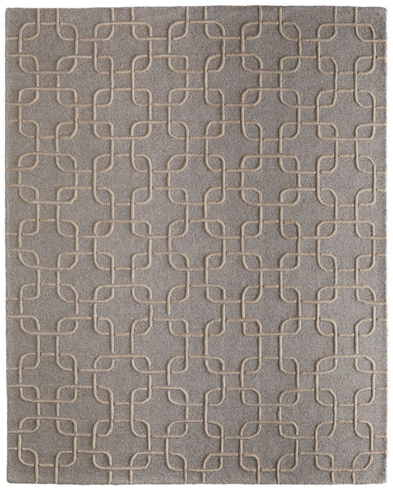 9' X 12' Wool Floral Hand Tufted Area Rug (722243) - Blue / Ivory