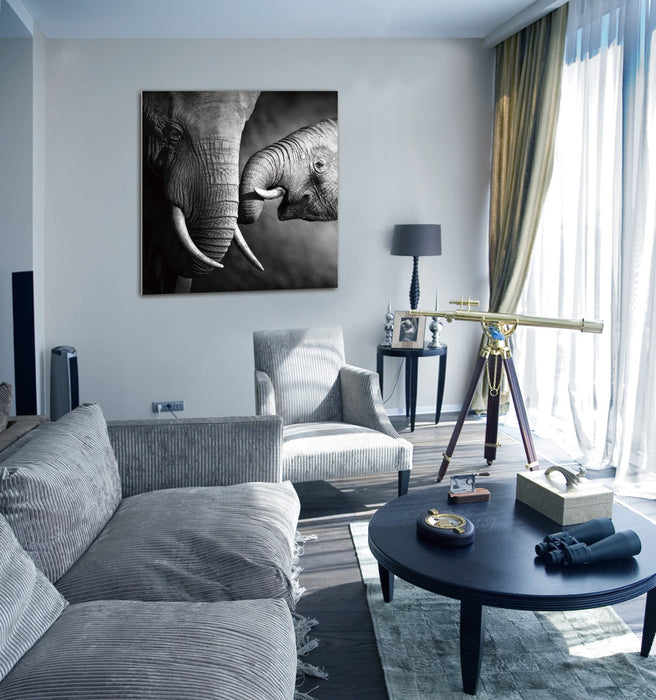 J & M Furniture Wall Art Mama Elephant
