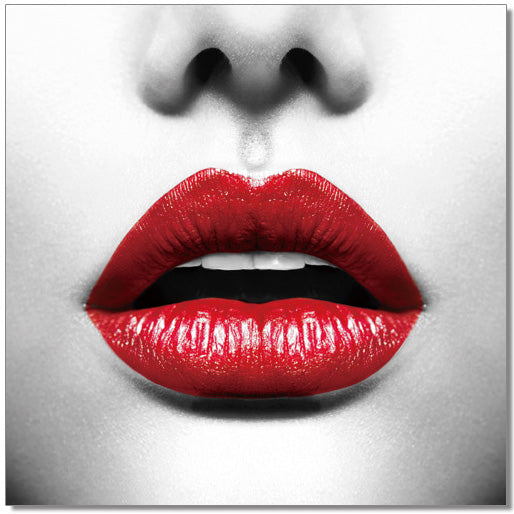J & M Furniture Wall Art Red lips