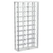 Montara tempered glass wine storage LED curio cabinet with chrome accents, showcasing elegant furniture design and wine display.