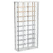 CoasterEveryday Montara glass wine storage LED curio cabinet with chrome accents, showcasing shelves and lighting for elegant display.