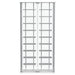 Montara tempered glass wine storage LED curio cabinet by CoasterEveryday, featuring chrome accents and display shelves.