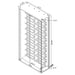 Montara tempered glass wine storage LED curio cabinet by CoasterEveryday, featuring chrome accents and elegant display shelves.