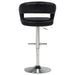 Travia black faux leather upholstered adjustable bar stool by CoasterEveryday