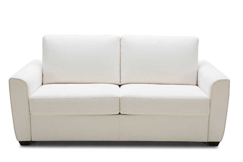 Alpine Premium Sofa Bed in White Fabric.