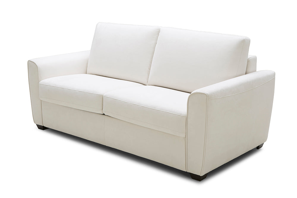 Alpine Premium Sofa Bed in White Fabric.