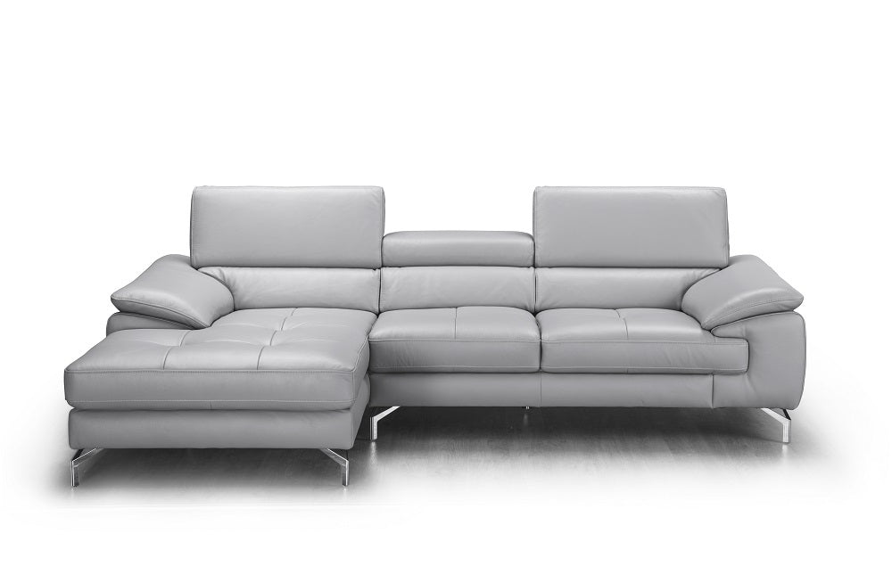 J & M Furniture Liam Premium Leather Sectional in Left Hand Facing Chaise