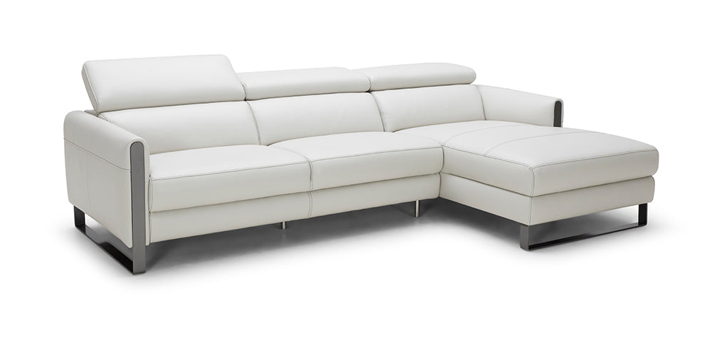 J & M Furniture Nina Premium Leather Sectional In Right hand Facing