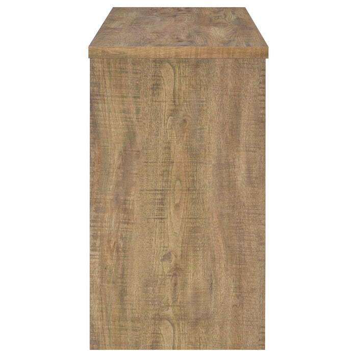 Topanga engineered wood freestanding home bar by CoasterEveryday, featuring a sleek mango finish and modern furniture design.