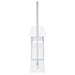CoasterEveryday Risley 2-door circular LED wine cabinet in white high gloss finish