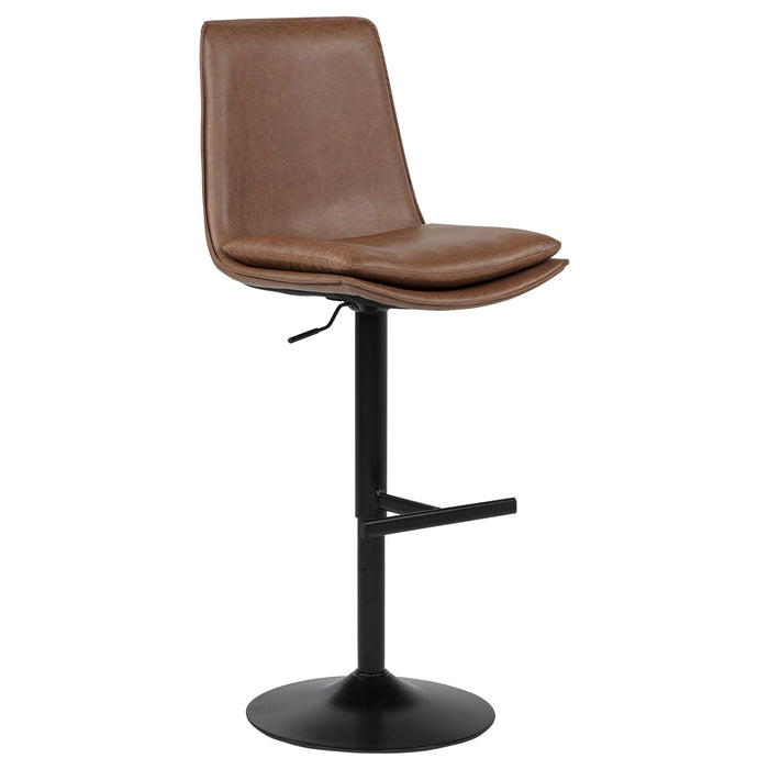 Eldridge Faux Leather Upholstered Adjustable Bar Stool Coffee