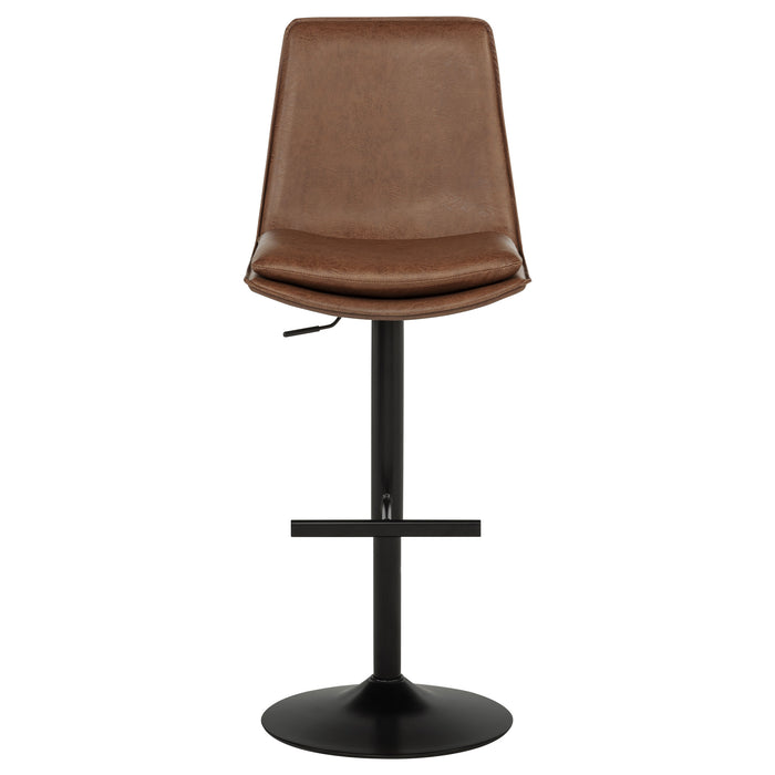 Eldridge Faux Leather Upholstered Adjustable Bar Stool Coffee