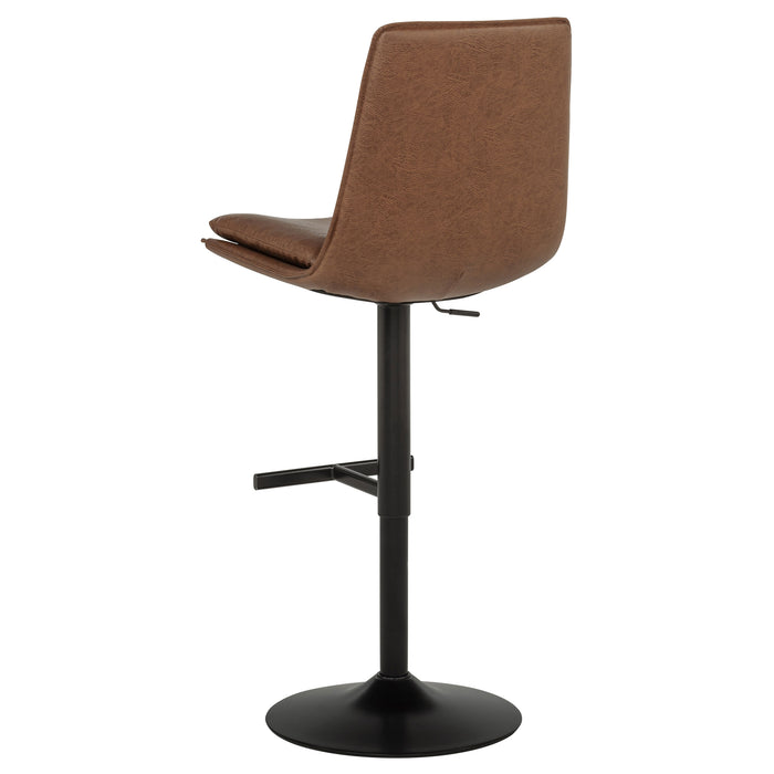 Eldridge Faux Leather Upholstered Adjustable Bar Stool Coffee