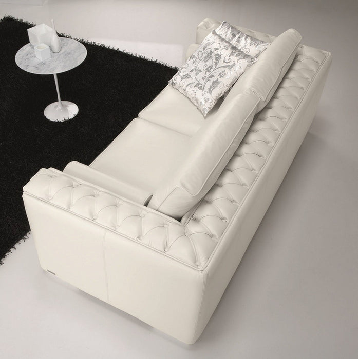 J & M Furniture The Vanity 530 Love Seat in White