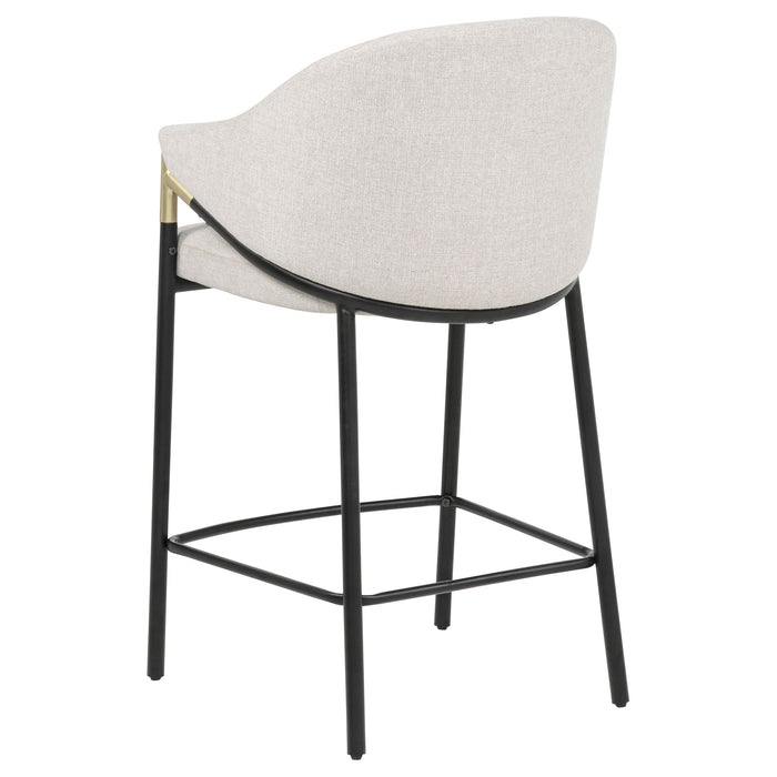 Chadwick Fabric Upholstered Counter Height Chair Beige (Set of 2)