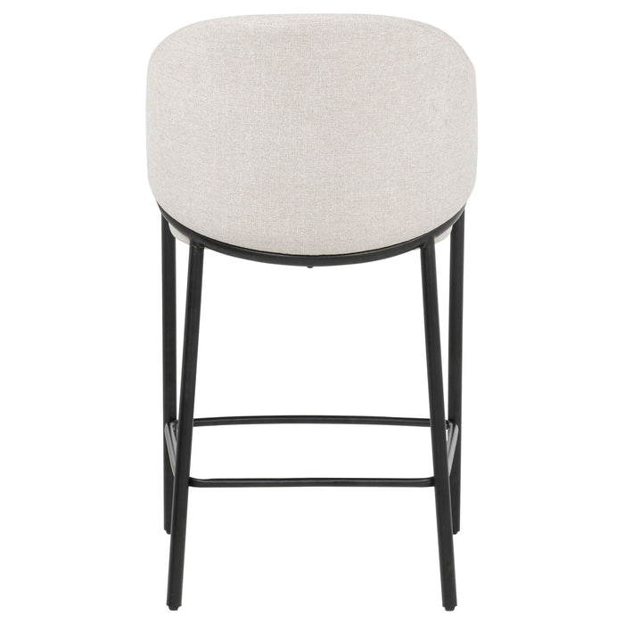 Chadwick Fabric Upholstered Counter Height Chair Beige (Set of 2)