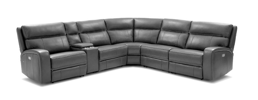 J & M Furniture Cozy Motion Sectional In Grey