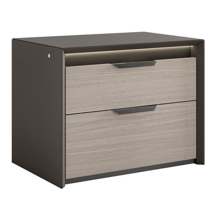J & M Furniture Muse Nightstand - Grey