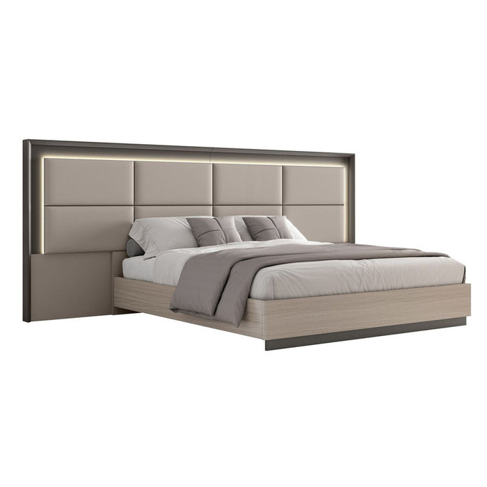 J & M Furniture Muse Queen Bed - Grey