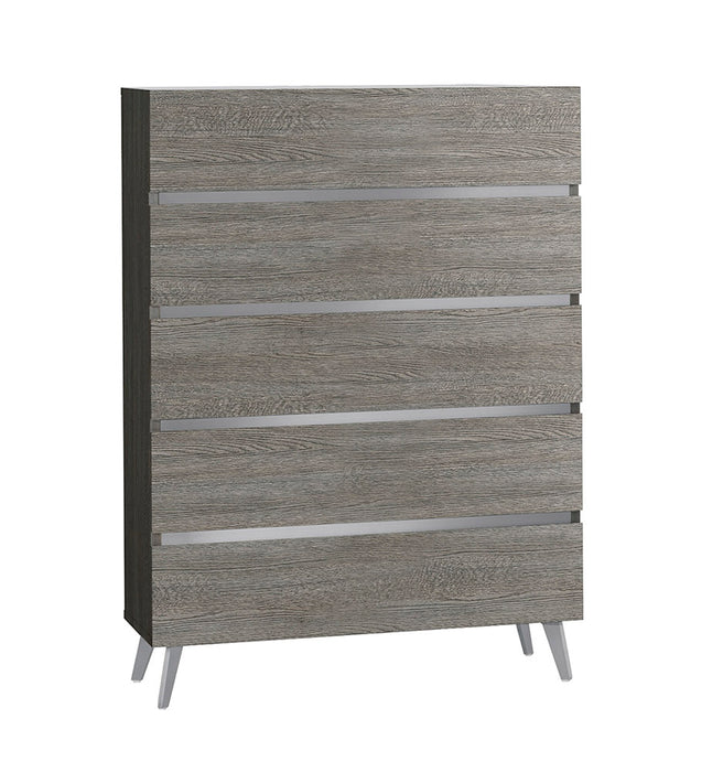J & M Furniture Victoria Chest in Light Grey
