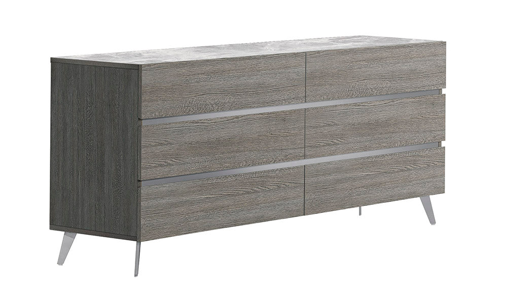J & M Furniture Victoria Dresser in Light Grey