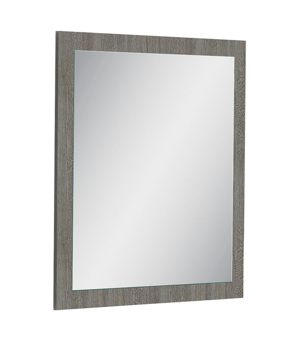 J & M Furniture Victoria Mirror in Light Grey