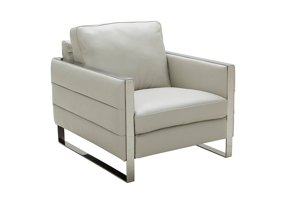 J & M Furniture Constantin Chair in Light Grey