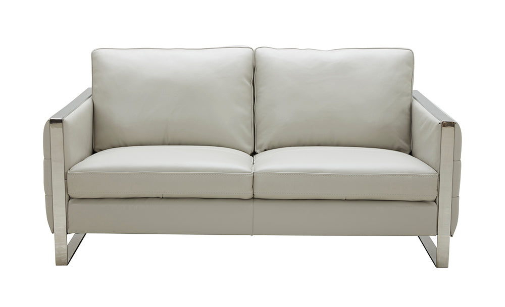 J & M Furniture Constantin Love Seat in Light Grey