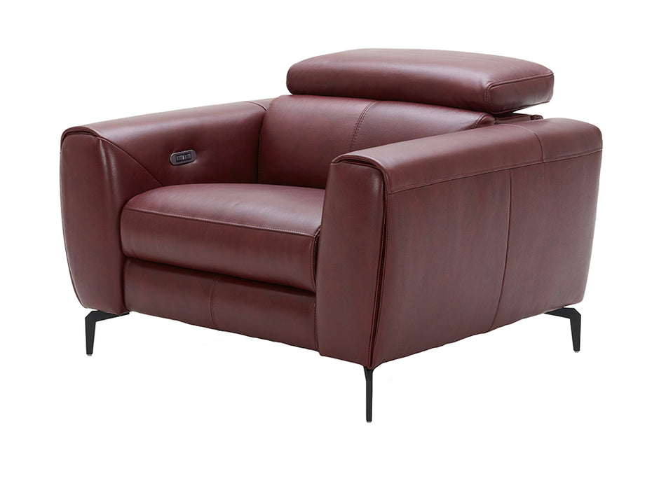 J & M Furniture Lorenzo Chair in Merlot