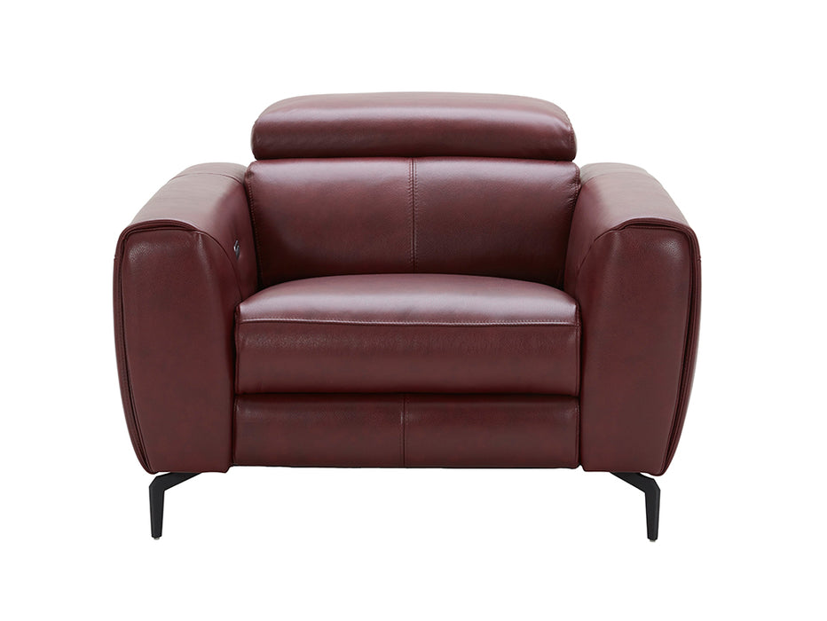 J & M Furniture Lorenzo Chair in Merlot