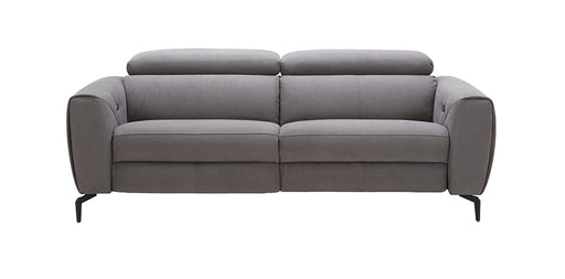 Grey J & M Furniture Lorenzo sofa, a stylish stationary sofa with plush cushions and modern design.
