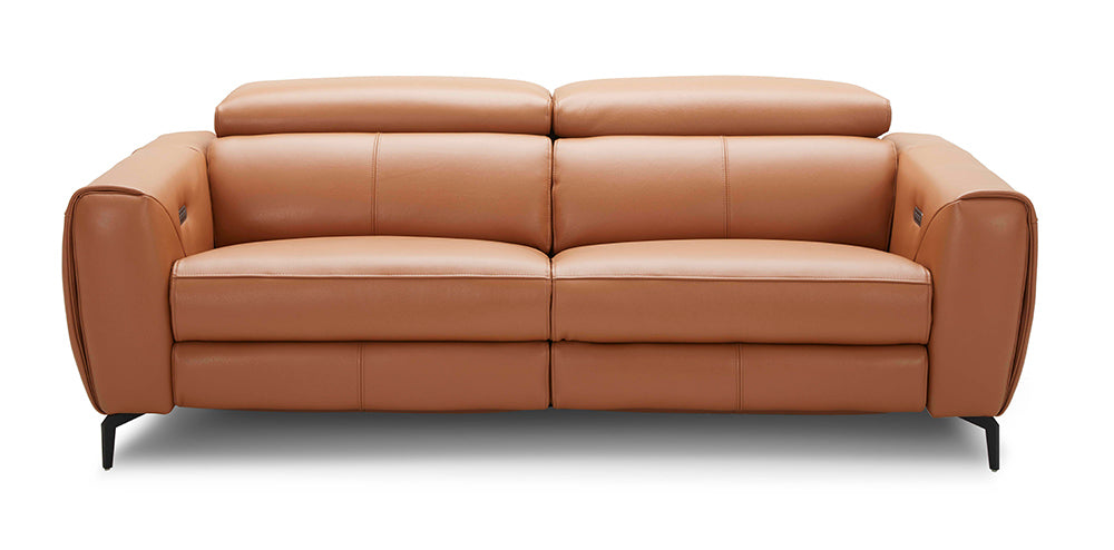 J & M Furniture Lorenzo Sofa in Caramel
