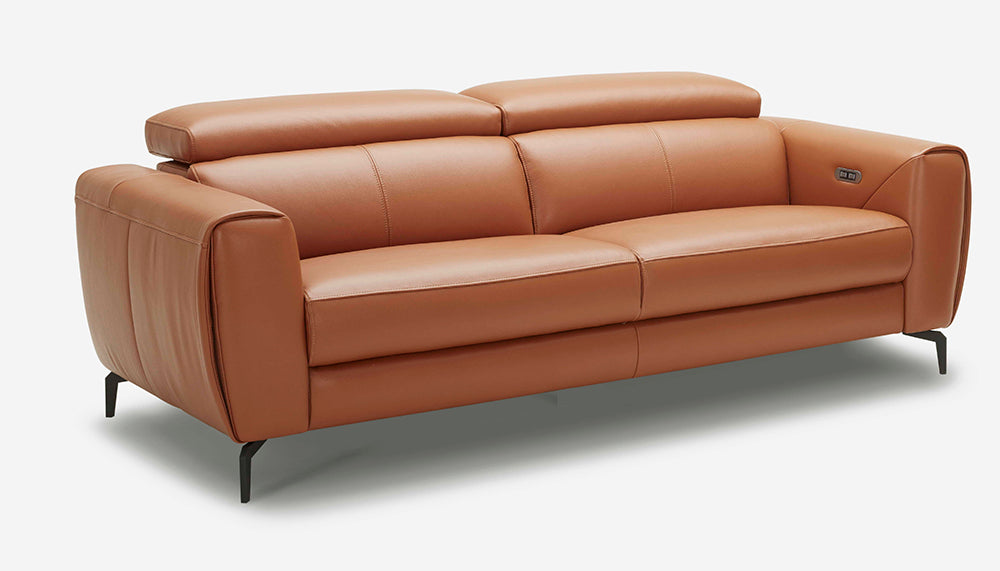 J & M Furniture Lorenzo Sofa in Caramel