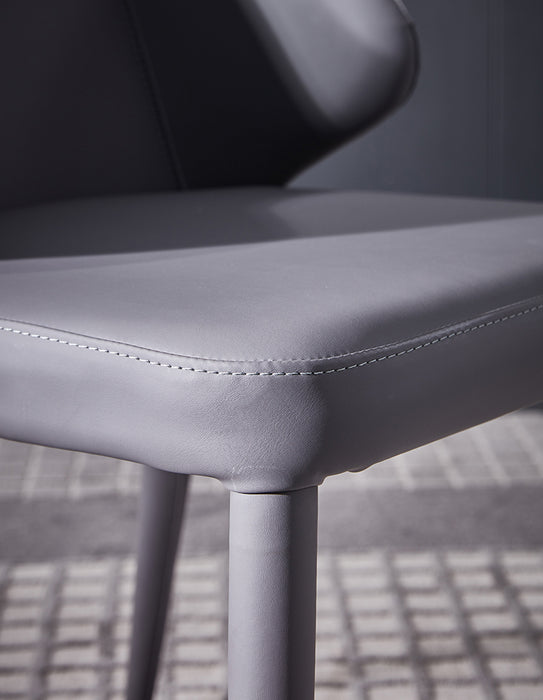 J & M Furniture MC San Francisco Dining Chair in Grey