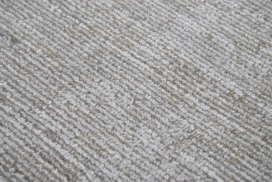 9' X 12' Wool Hand Loomed Area Rug (747514) - Light Gray / Beige / Ivory