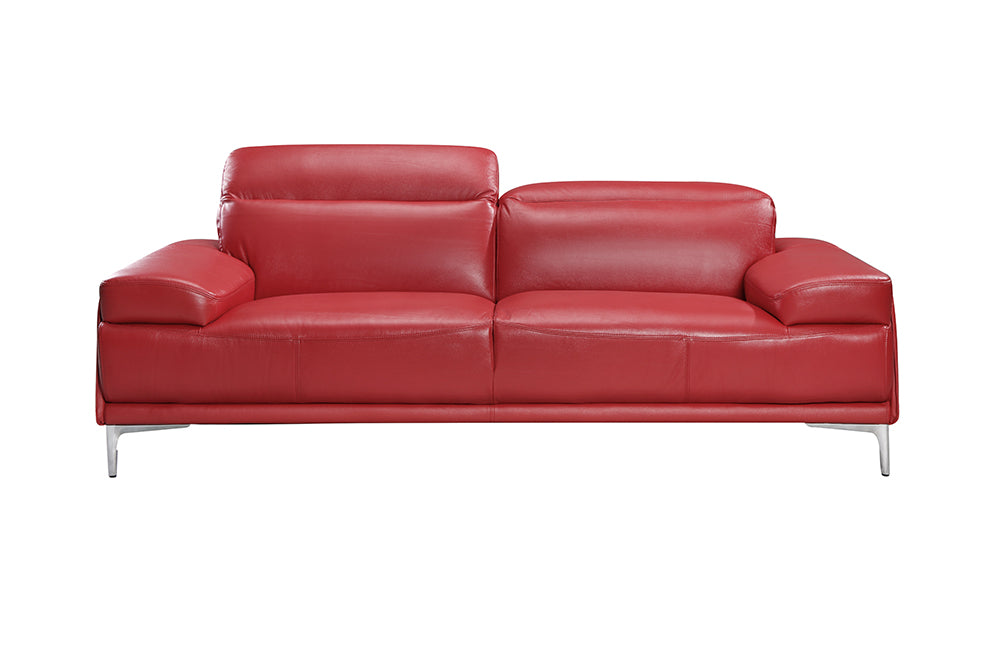 J & M Furniture Nicolo Sofa in Red