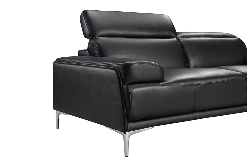 J & M Furniture Nicolo Sofa in Black