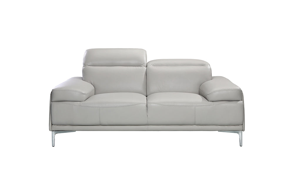 J & M Furniture Nicolo Loveseat in Light Grey