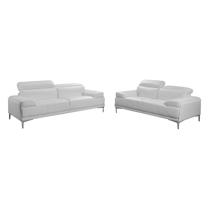 J & M Furniture Nicolo Sofa - White