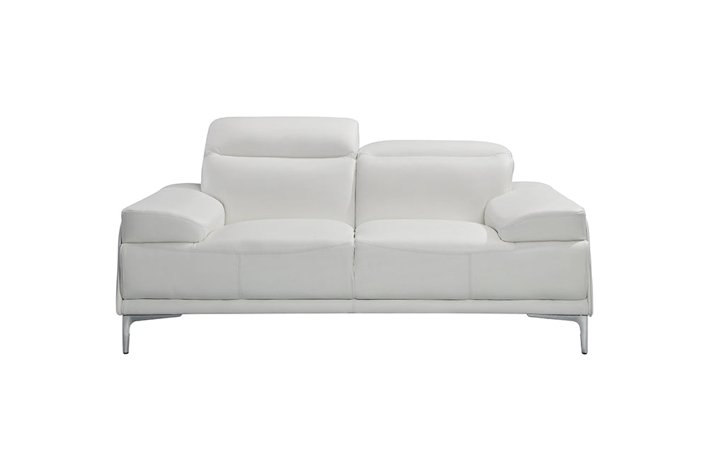 J & M Furniture Nicolo Loveseat in White