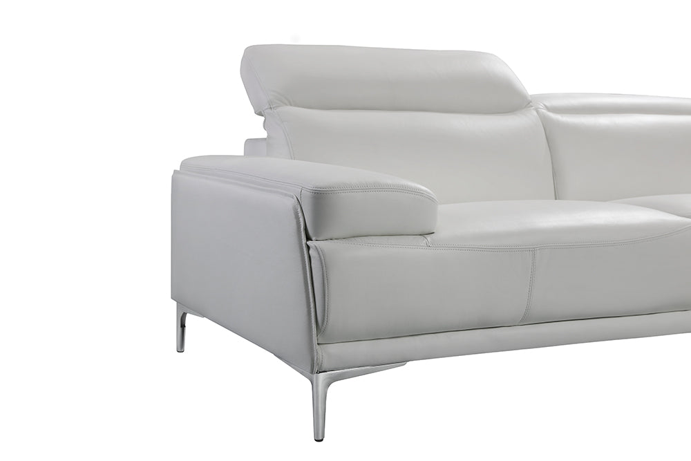J & M Furniture Nicolo Loveseat in White