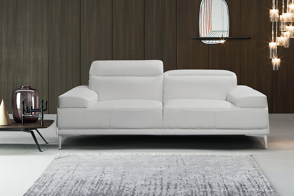 J & M Furniture Nicolo Sofa in White