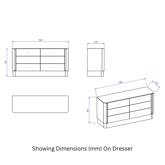 Bellona Mirante Luxe Cream Storage Bedroom Set – Queen & King Size