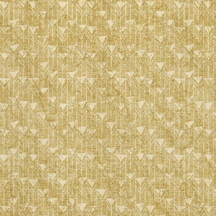 10' X 14' Geometric Washable Area Rug With UV Protection (647086) - Gold / Ivory