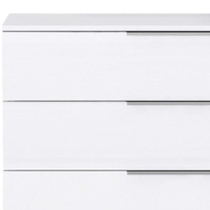 62" Wood Six Drawer Double Dresser - White