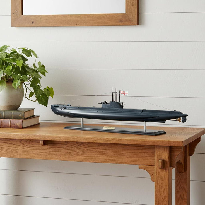Hand Painted Model Boat (624233) - Black