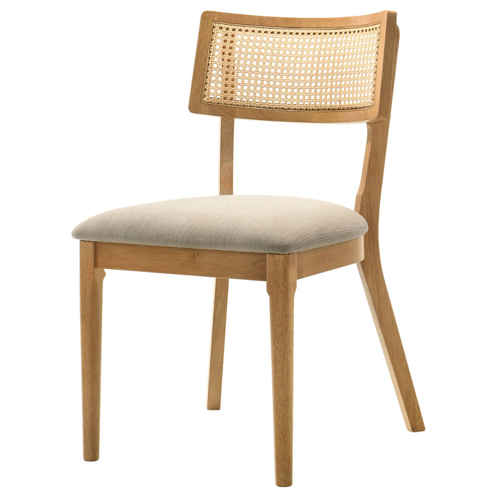 Fabra Cane Back Side Chair Honey Wheat (Set of 2)