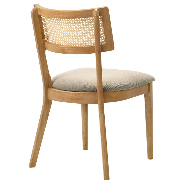 Fabra Cane Back Side Chair Honey Wheat (Set of 2)
